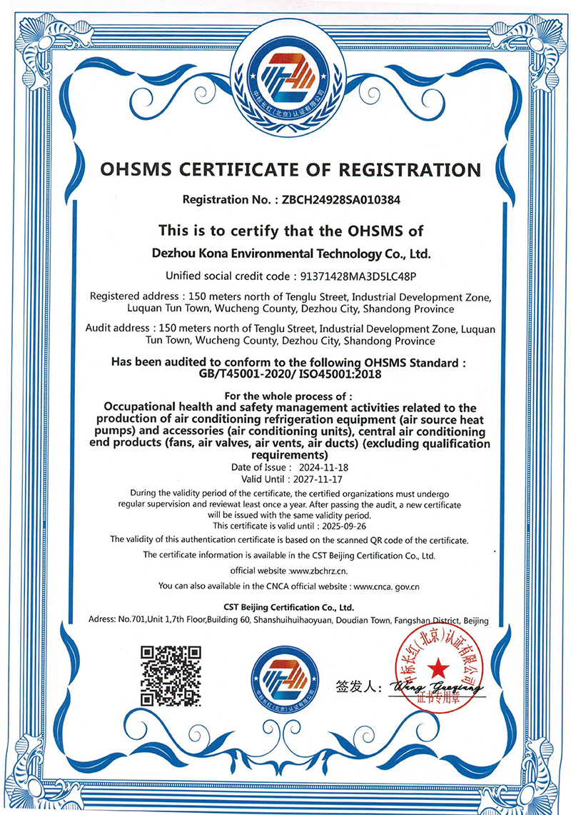 OHSMS CERTIFICATE OF REGISTRATION